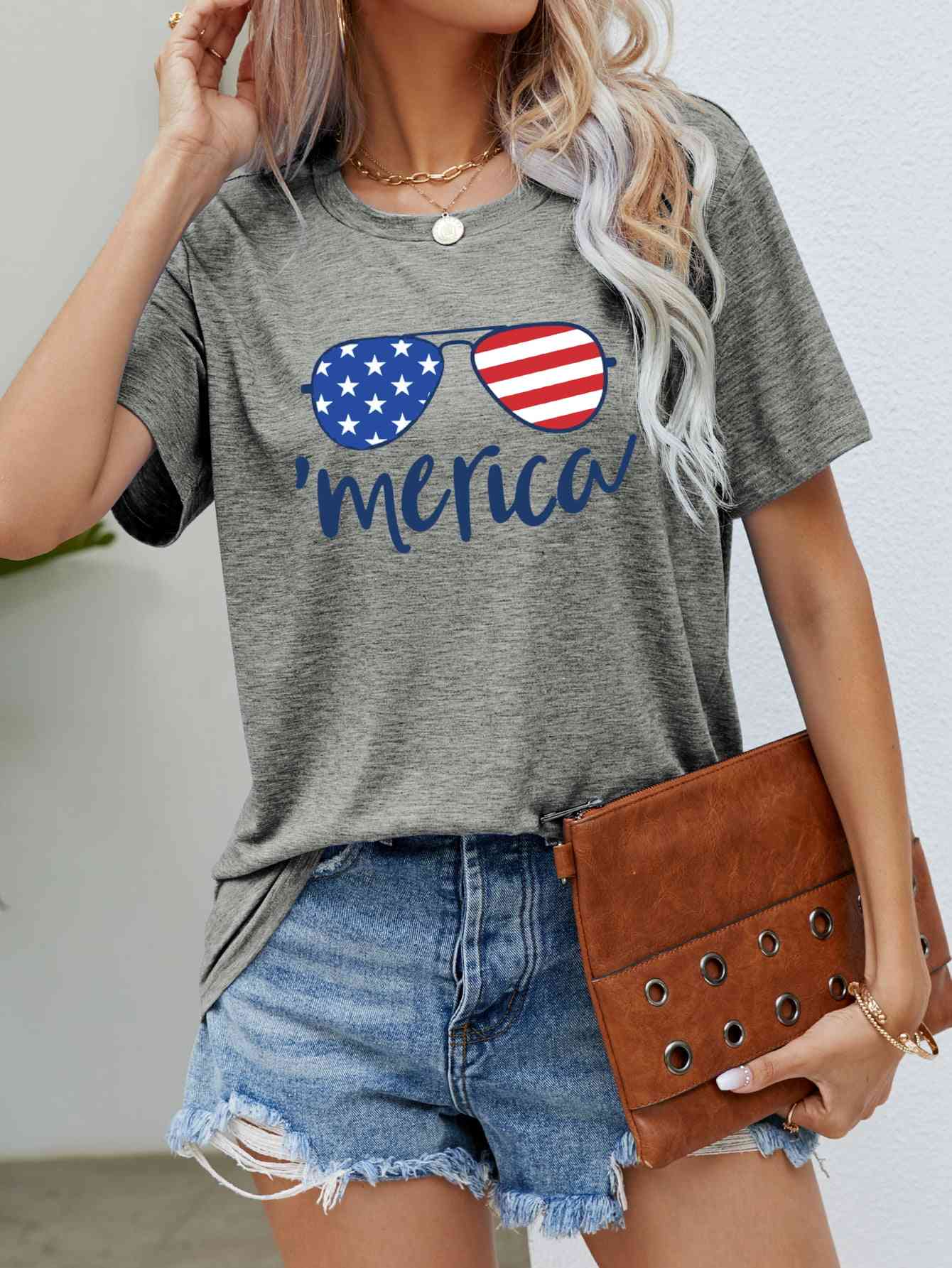 US Flag Glasses | Graphic Tee