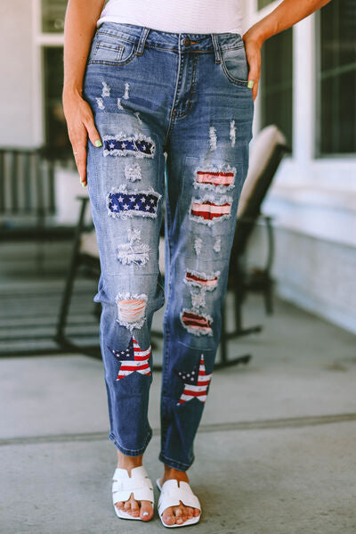 Patriotic Distressed | Jeans