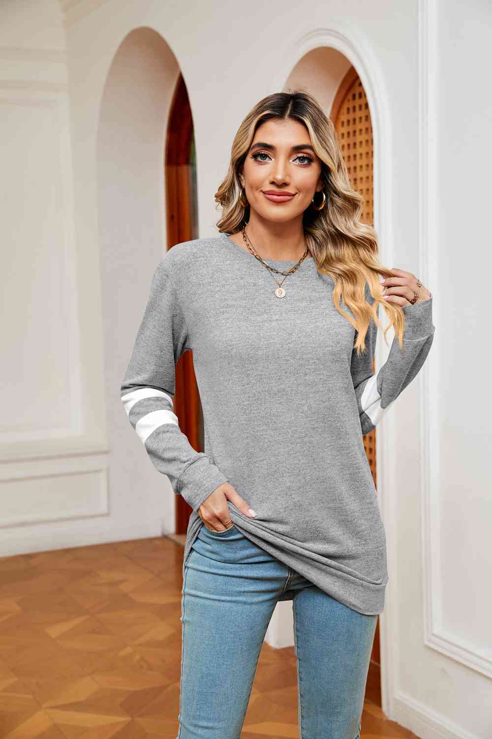 Varsity |Long Sleeve Top