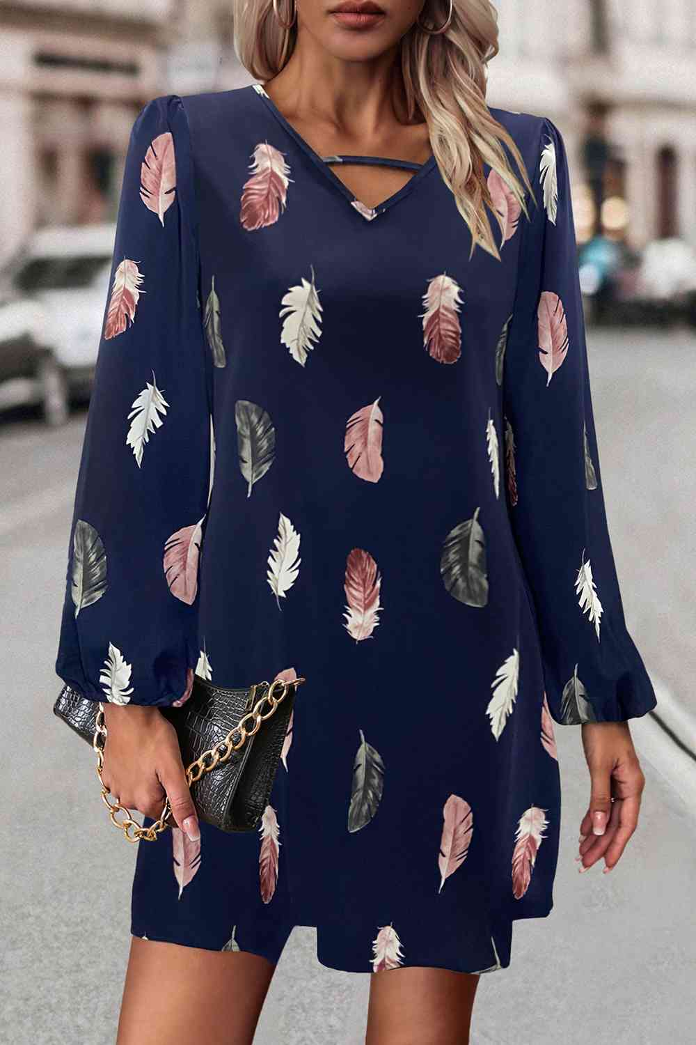 Feather Print | Dress