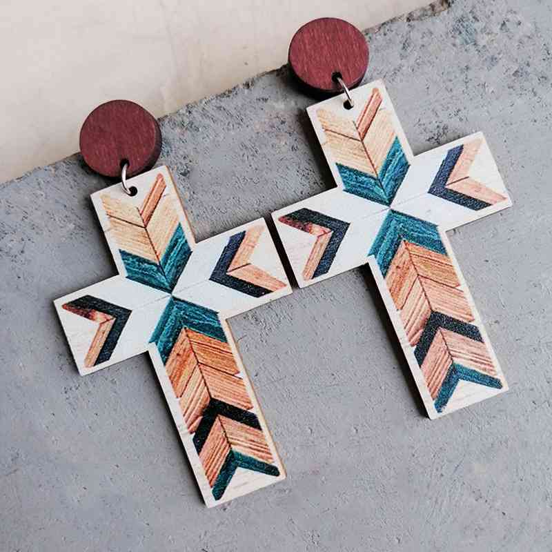Geometric Cross | Earrings