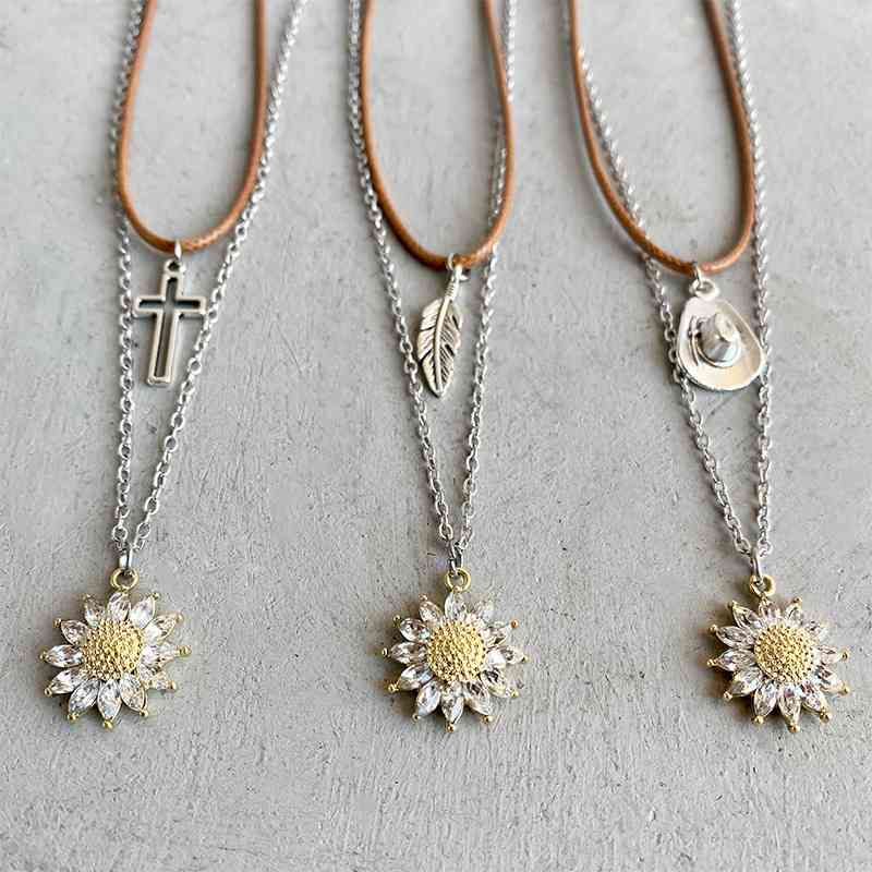 Sunflower Pendant | Necklace Set