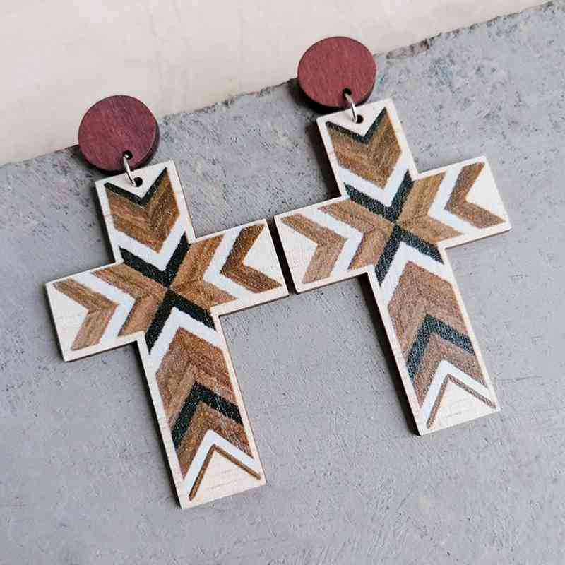 Geometric Cross | Earrings