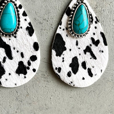 Hair on Hide | Teardrop Earrings