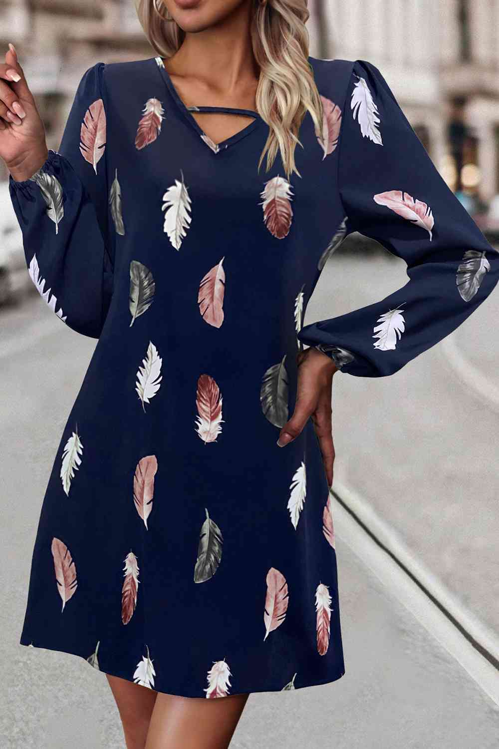 Feather Print | Dress