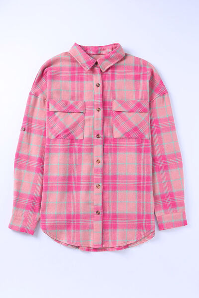 Pink Plaid Button Up | Shirt