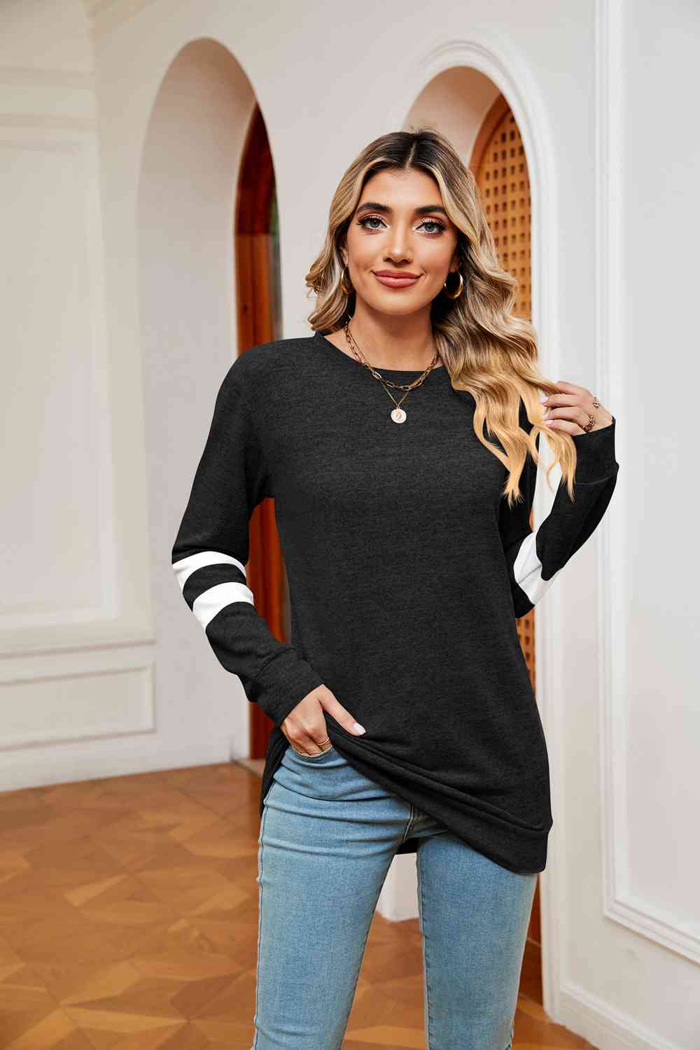 Varsity |Long Sleeve Top