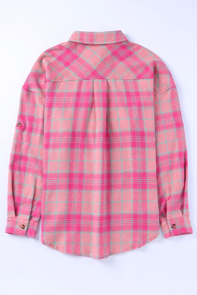 Pink Plaid Button Up | Shirt