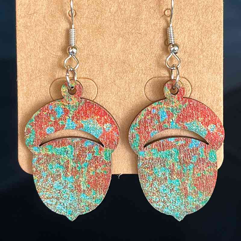Fall Wooden Dangle | Earrings