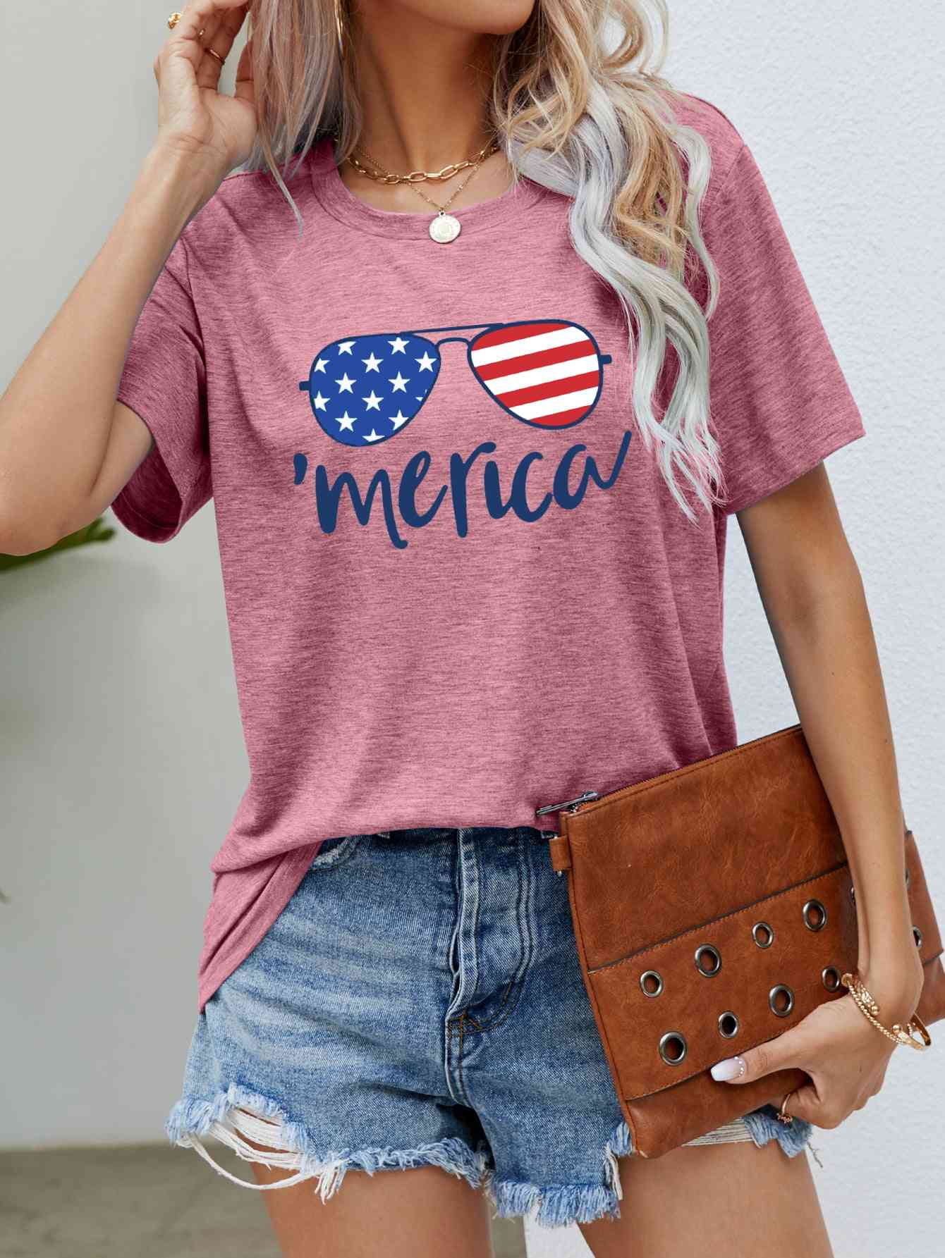 US Flag Glasses | Graphic Tee