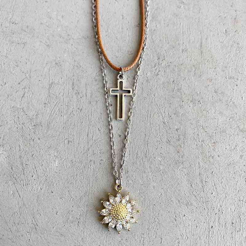 Sunflower Pendant | Necklace Set