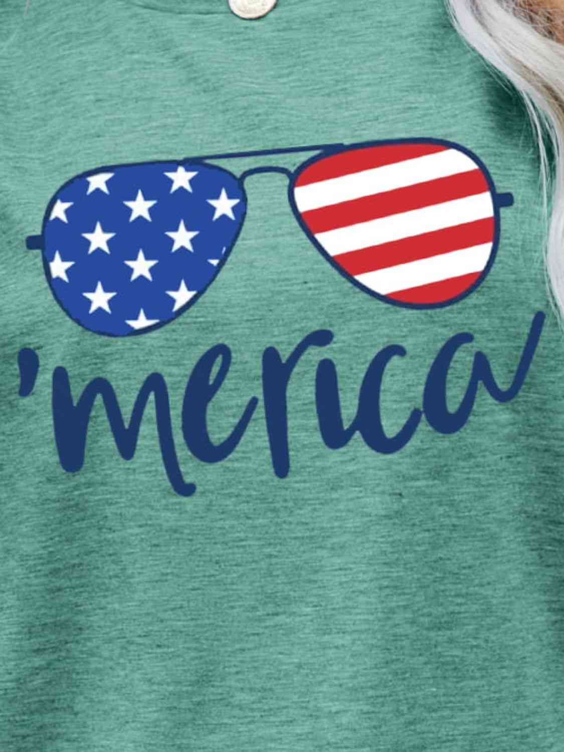 US Flag Glasses | Graphic Tee