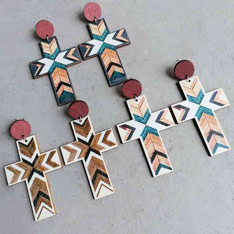 Geometric Cross | Earrings