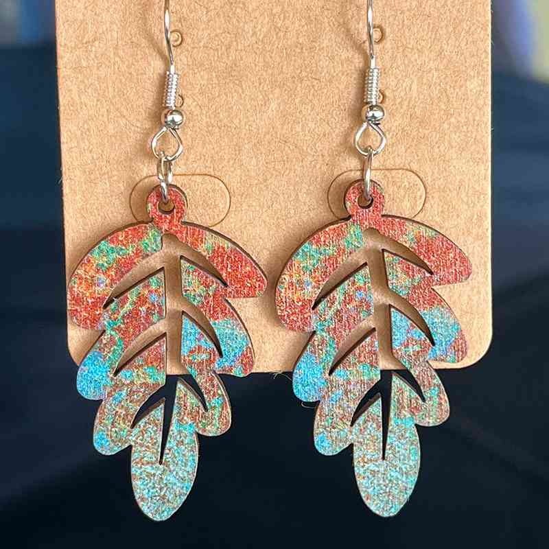 Fall Wooden Dangle | Earrings