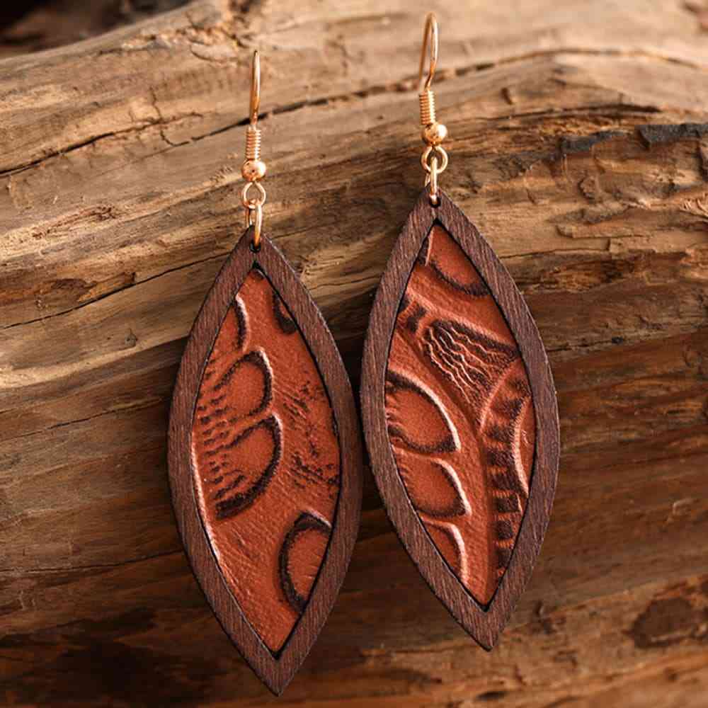 Western Wooden Dangle | Earrings