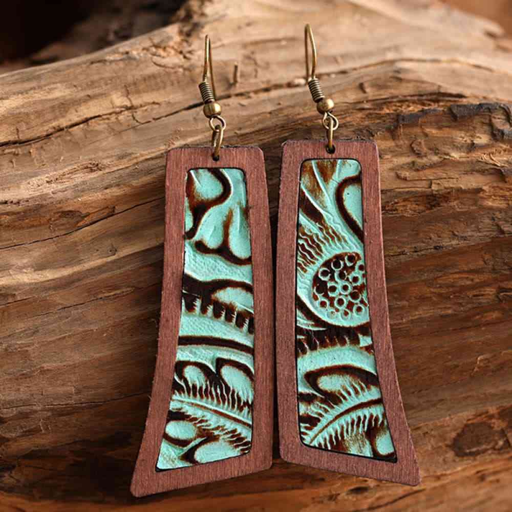 Western Wooden Dangle | Earrings