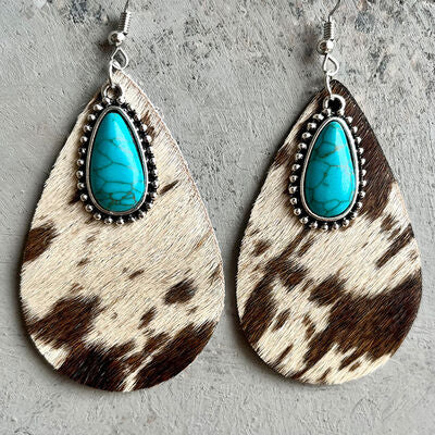 Hair on Hide | Teardrop Earrings