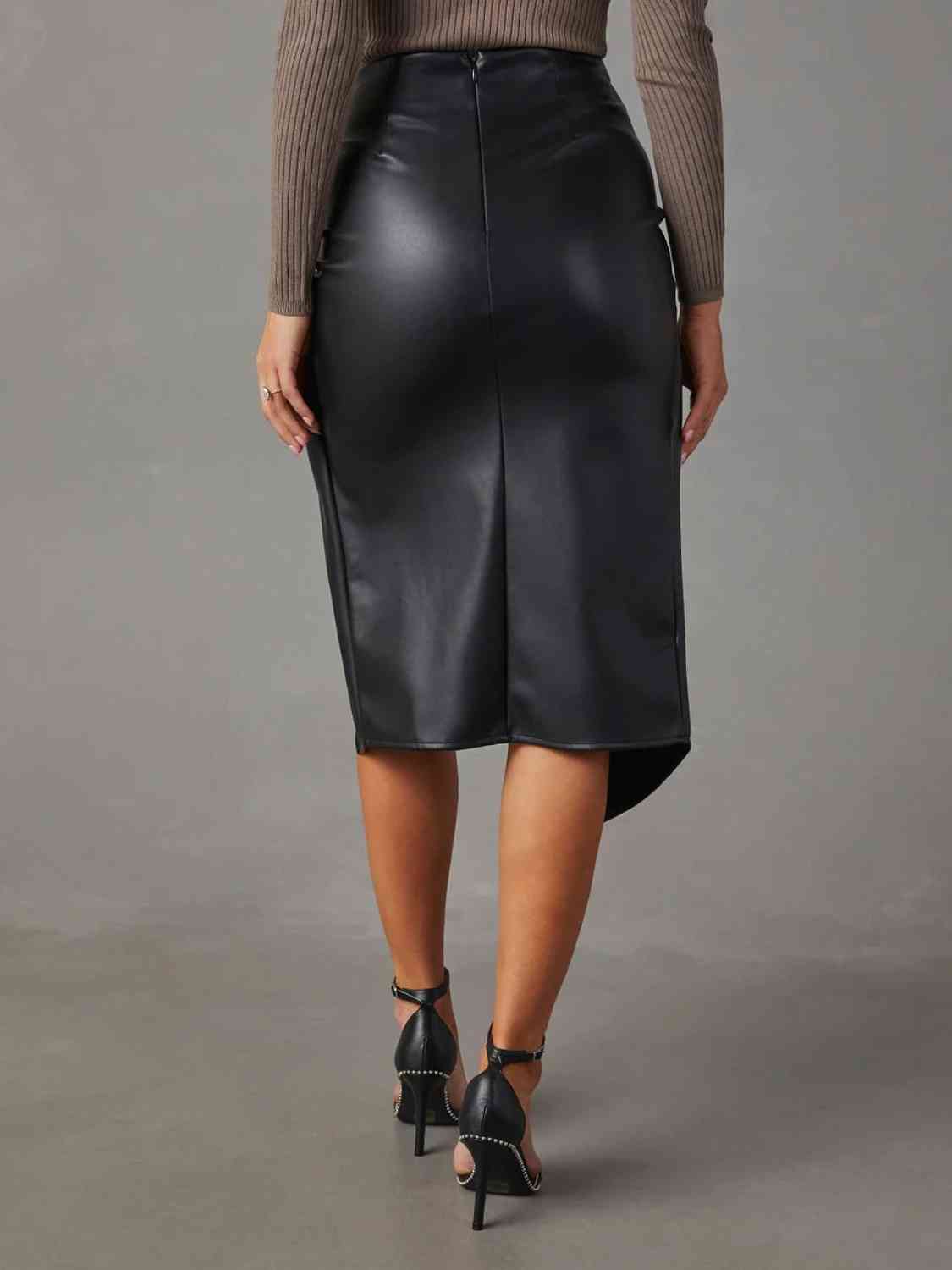 Twist Detail High Waist | Skirt