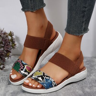 Open Toe Low Heel | Sandals