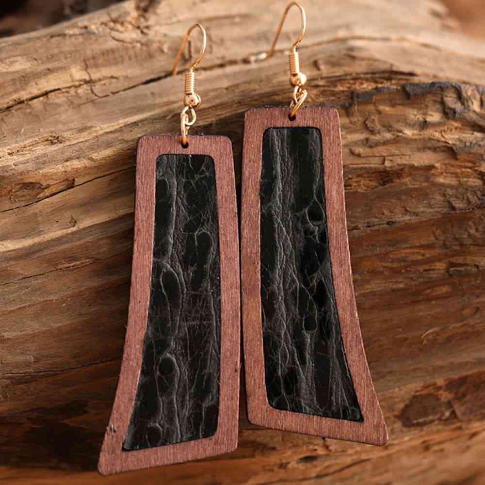 Western Wooden Dangle | Earrings
