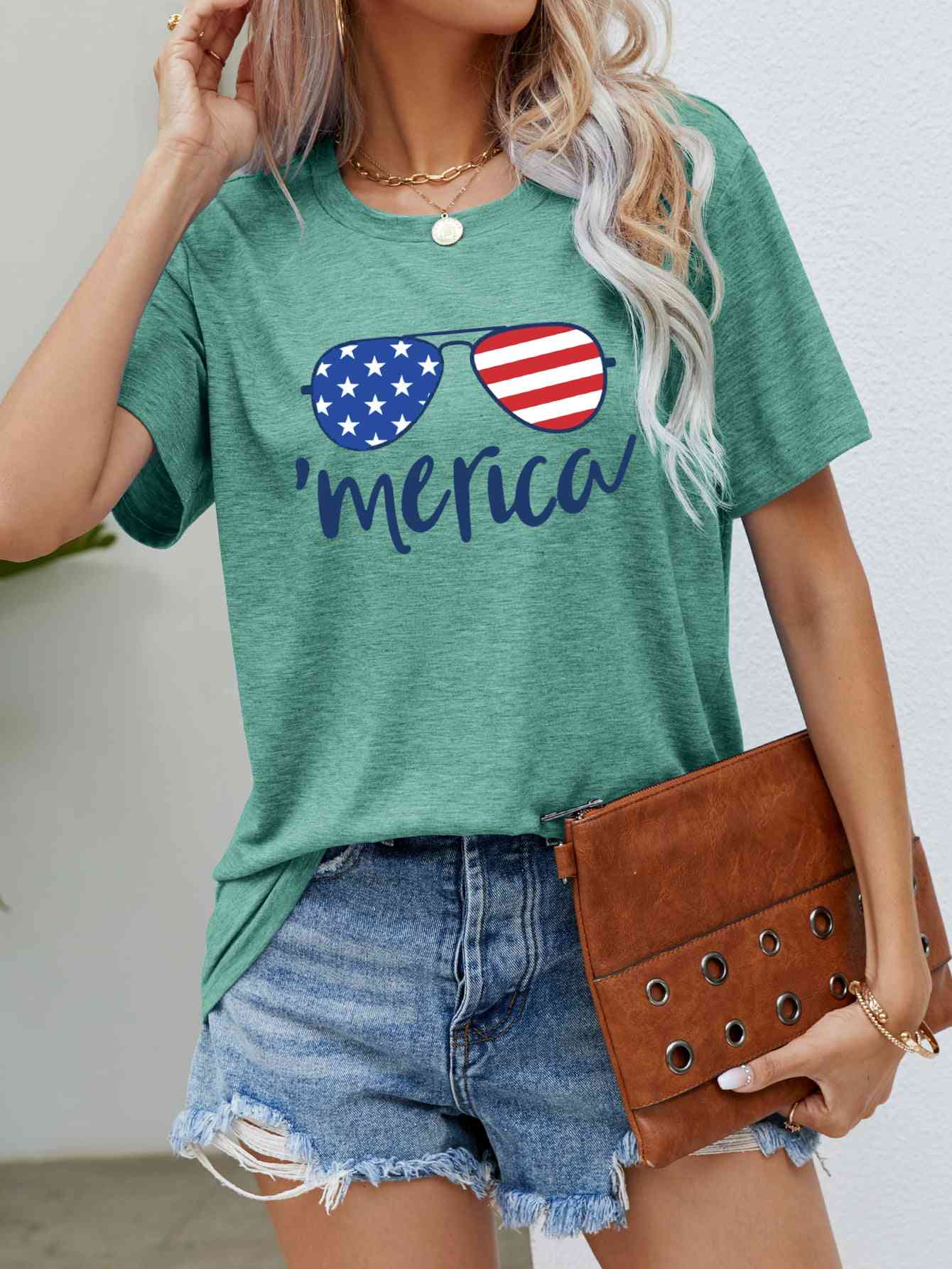 US Flag Glasses | Graphic Tee