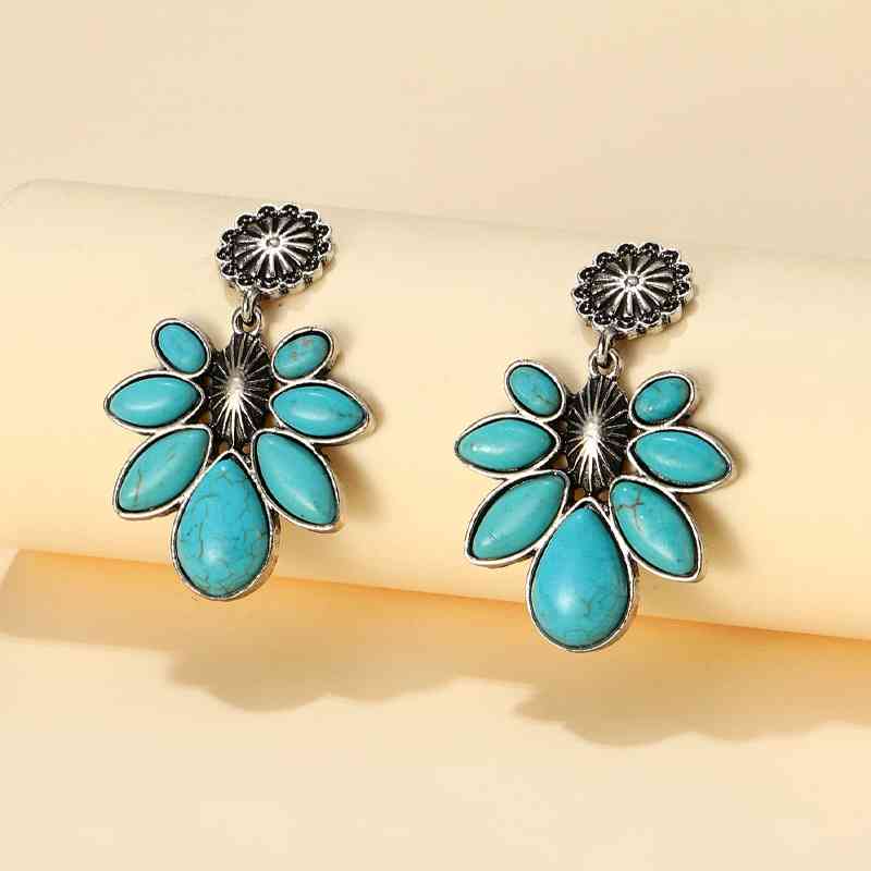 Turquoise Flower | Earrings