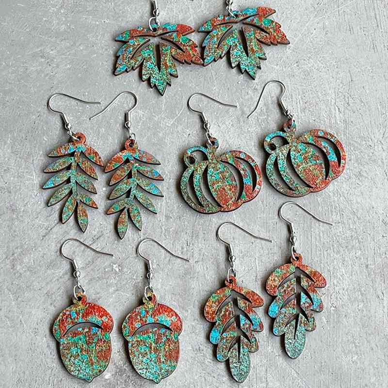 Fall Wooden Dangle | Earrings