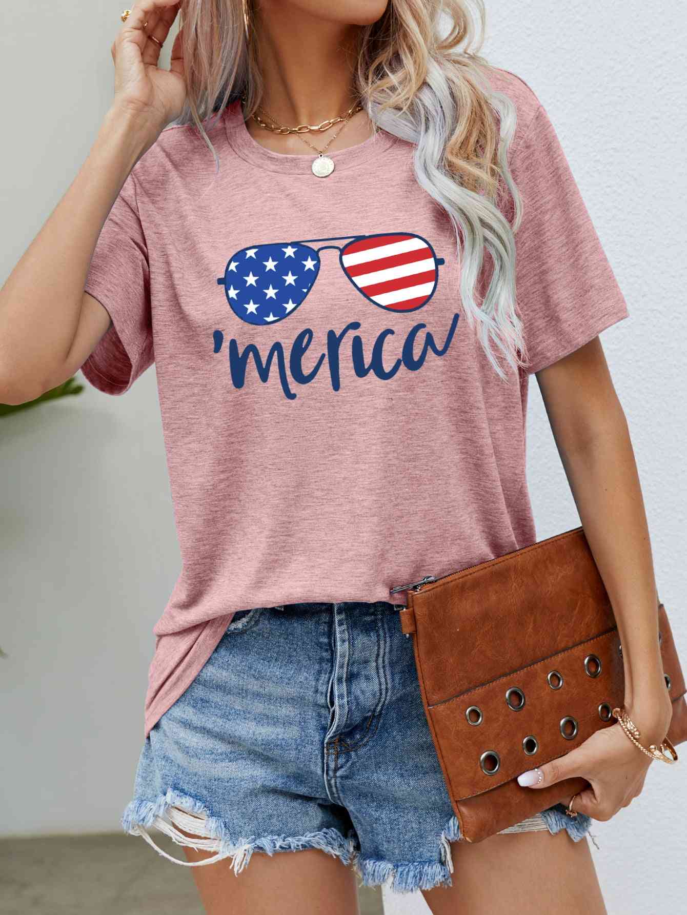 US Flag Glasses | Graphic Tee