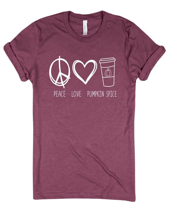 Peace Love Pumpkin Spice | Tee
