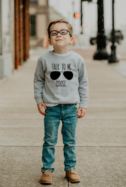 Toddler Talk to Me Goose | Sweatshirt