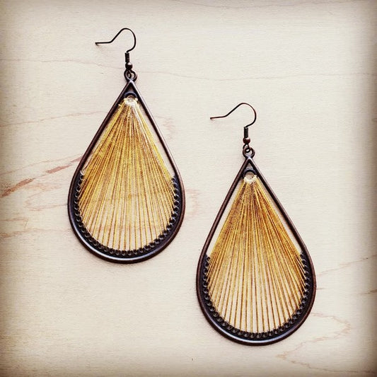 Mustard Large Woven | Earrings