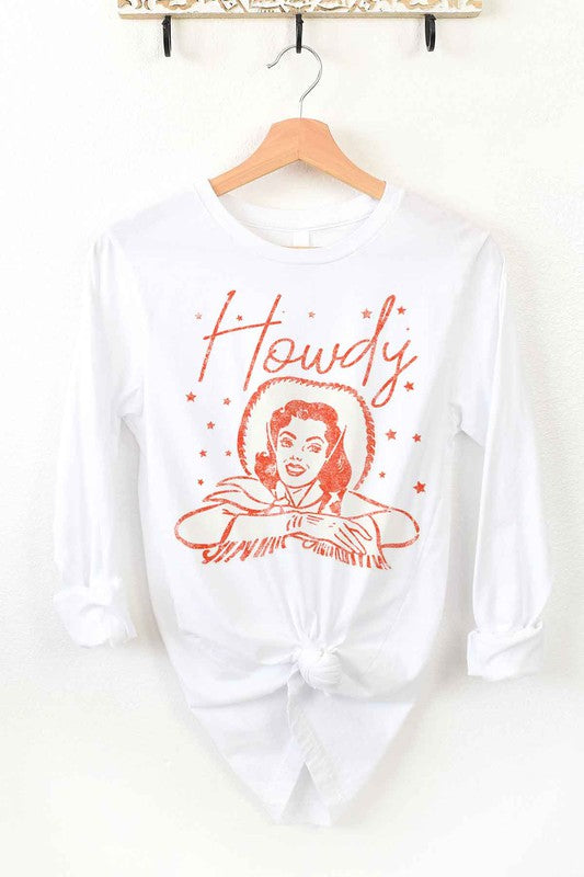 Howdy Cowgirl | Long Sleeve Graphic Tee