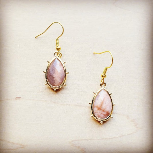 Genuine Sunstone | Earrings