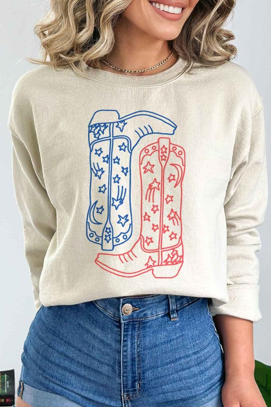 Red White & Boots | Sweatshirt