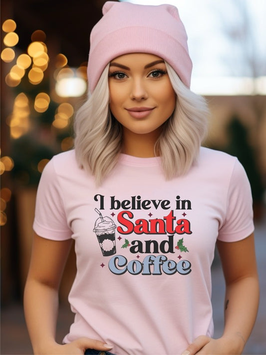 I Believe In Santa and Coffee | Graphic Tee