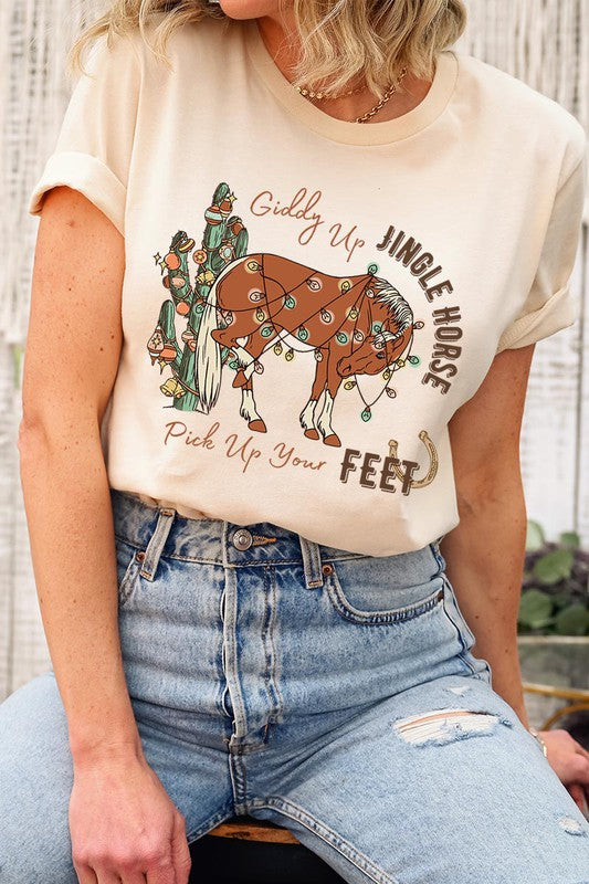 Giddy Up Jingle Horse | Tee