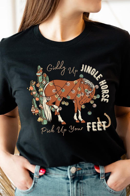 Giddy Up Jingle Horse | Tee