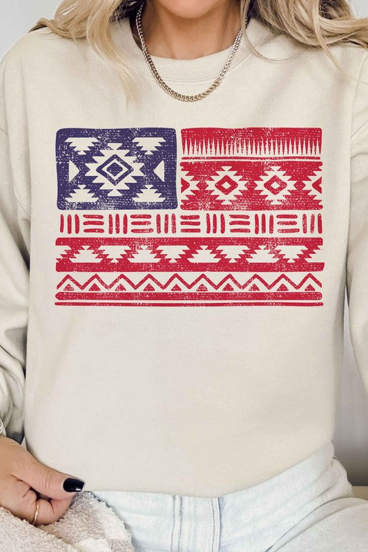 Flag Geo Print | Sweatshirt