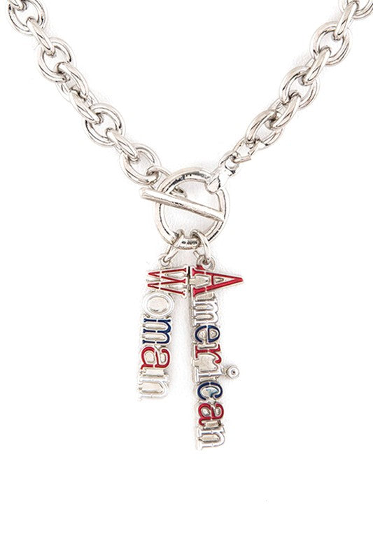 American Woman Double Pendant | Necklace