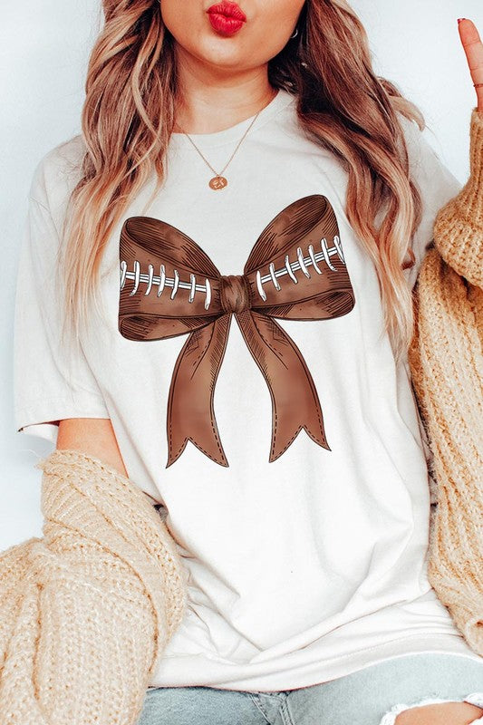 Coquette Football Bow | Graphic T-Shirt
