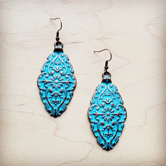 Burnished Filigree Copper | Earrings