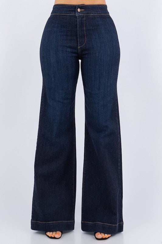 Harley Wide Leg Jean in Dark Wash