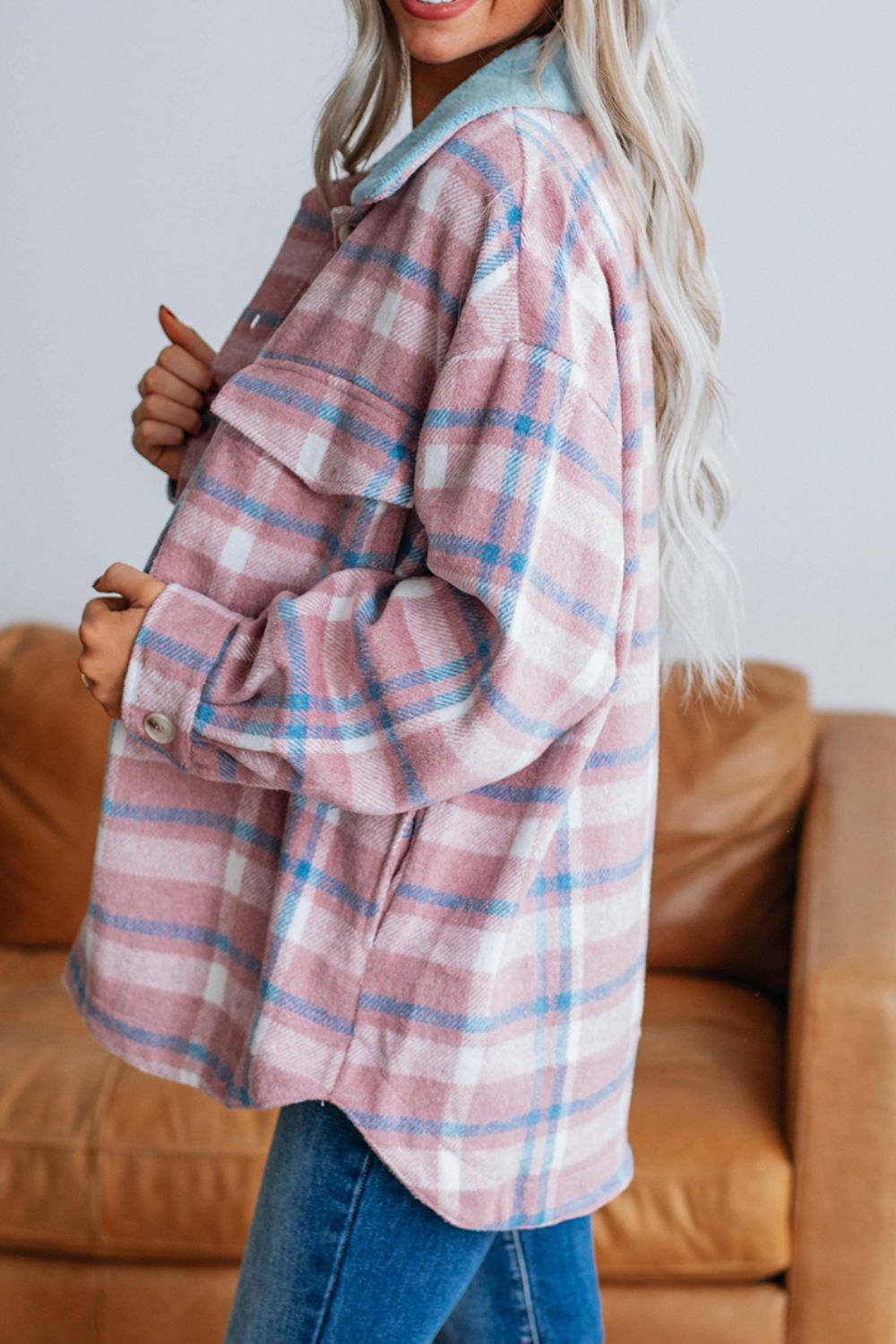 Plaid Collared Neck | Shacket