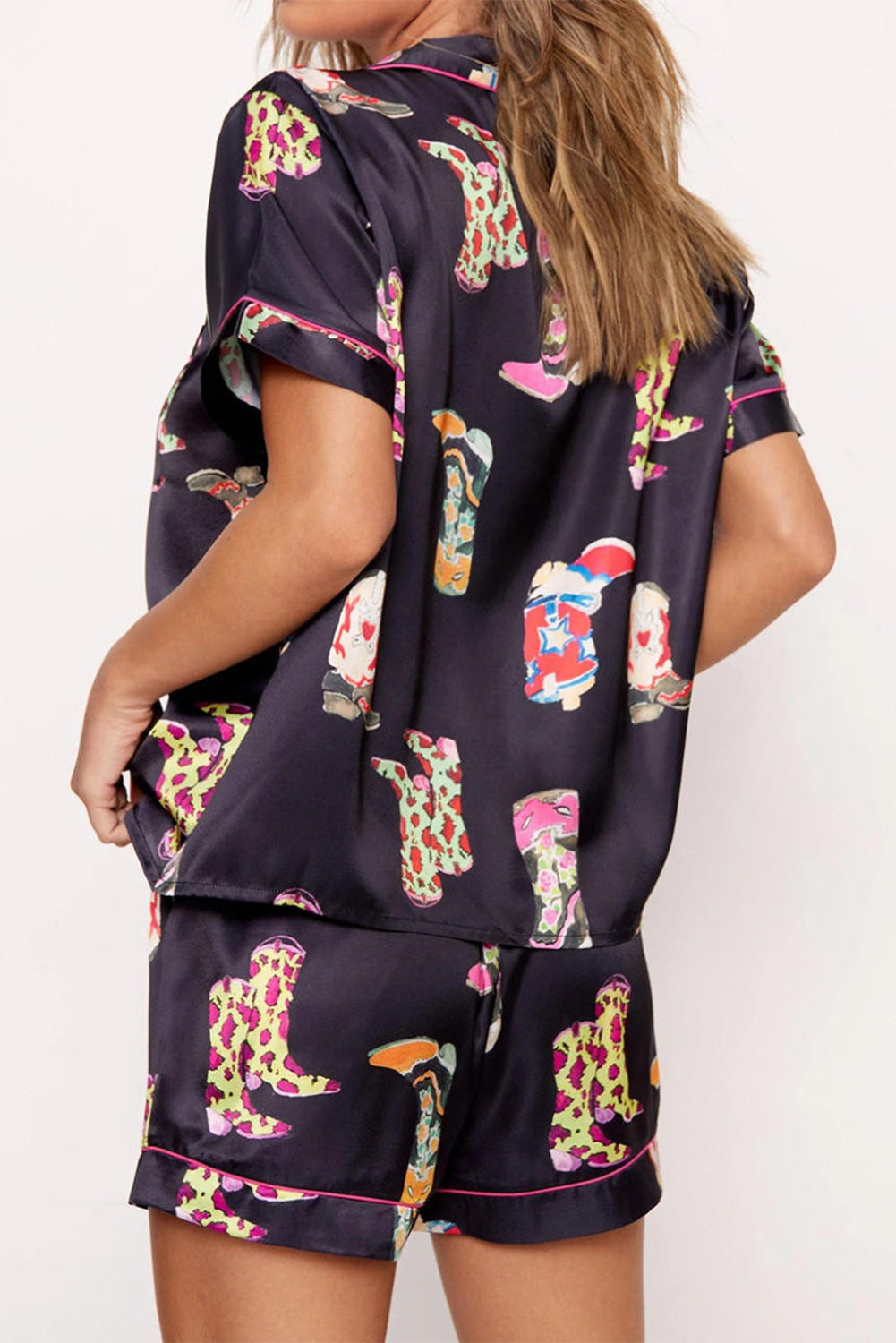 Boots Print | Shirt and Shorts Pajama Set
