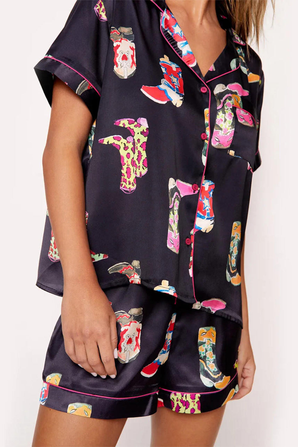 Boots Print | Shirt and Shorts Pajama Set