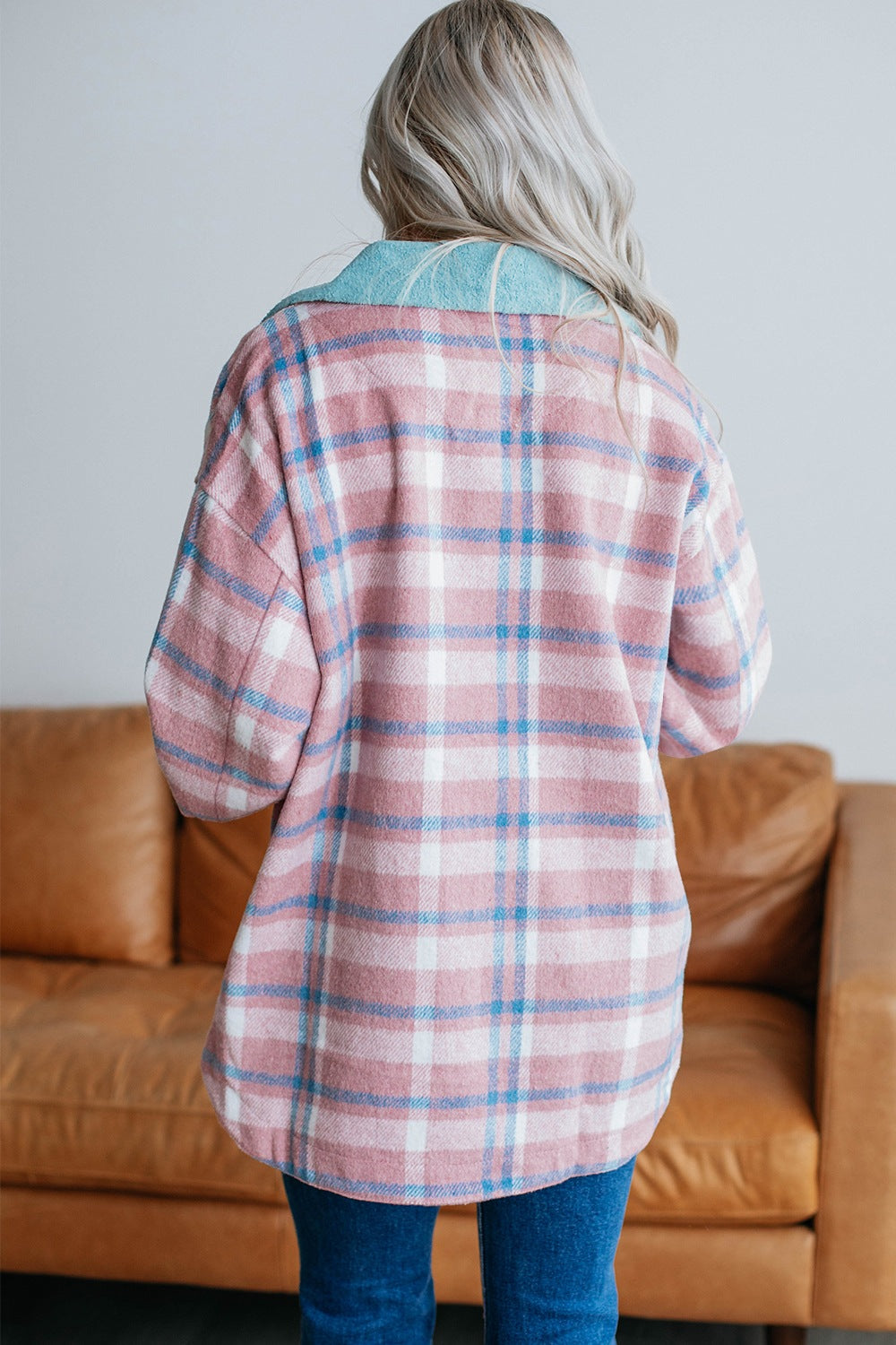 Plaid Collared Neck | Shacket