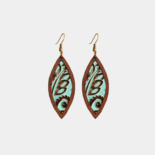 Western Wooden Dangle | Earrings