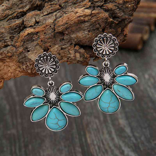 Turquoise Flower | Earrings