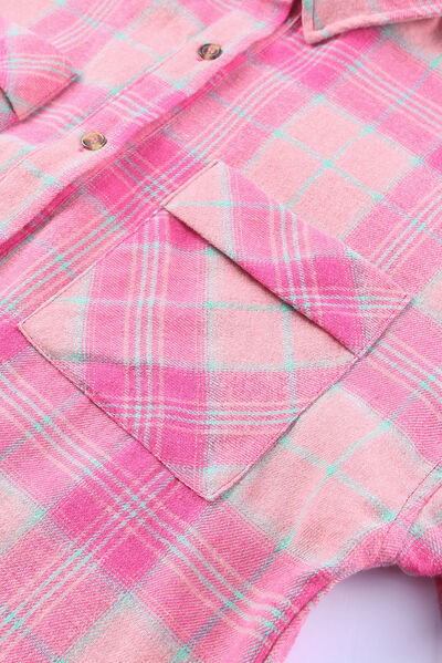 Pink Plaid Button Up | Shirt