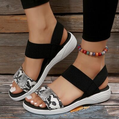 Open Toe Low Heel | Sandals